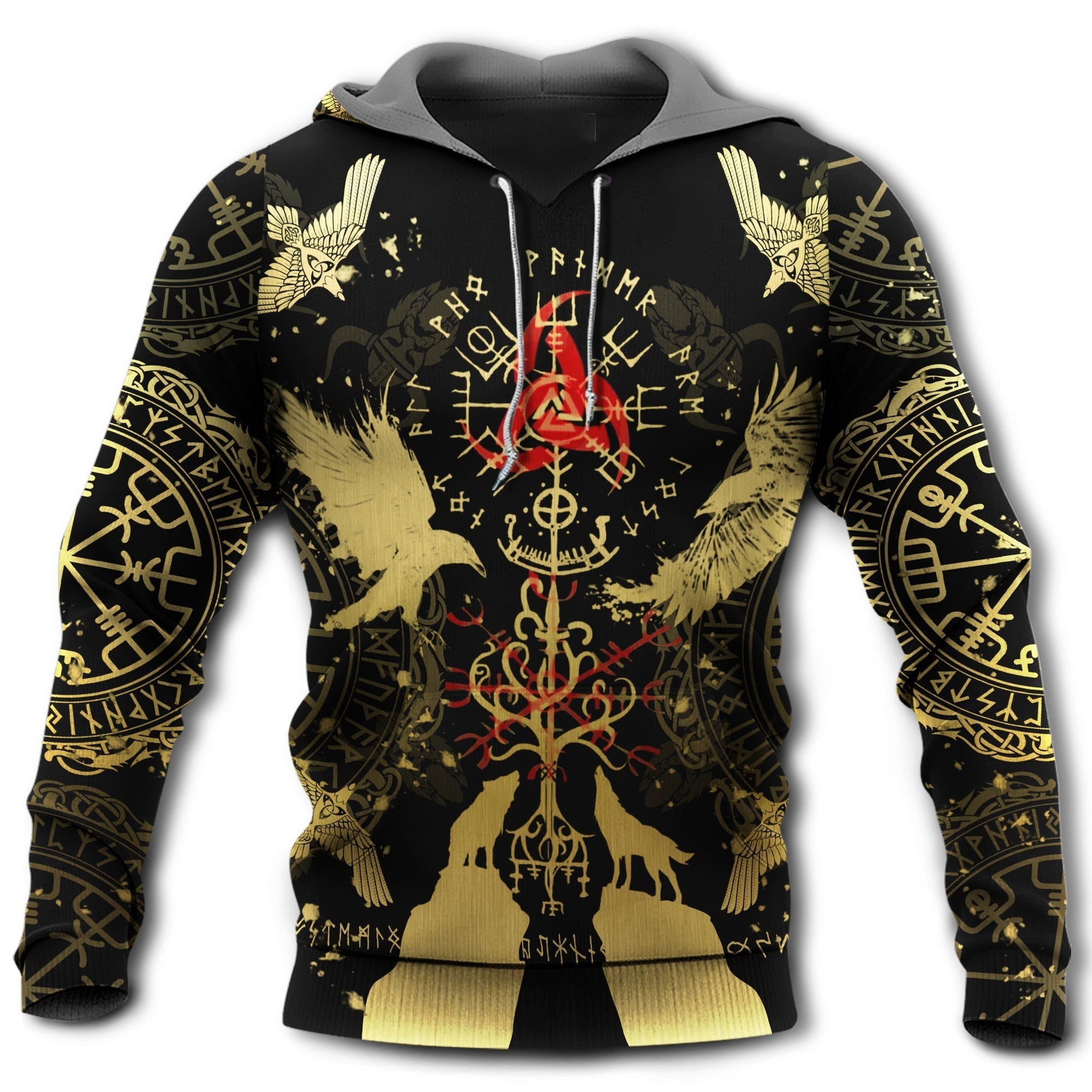 Viking Blood With Black Yellow And Red – Hoodie