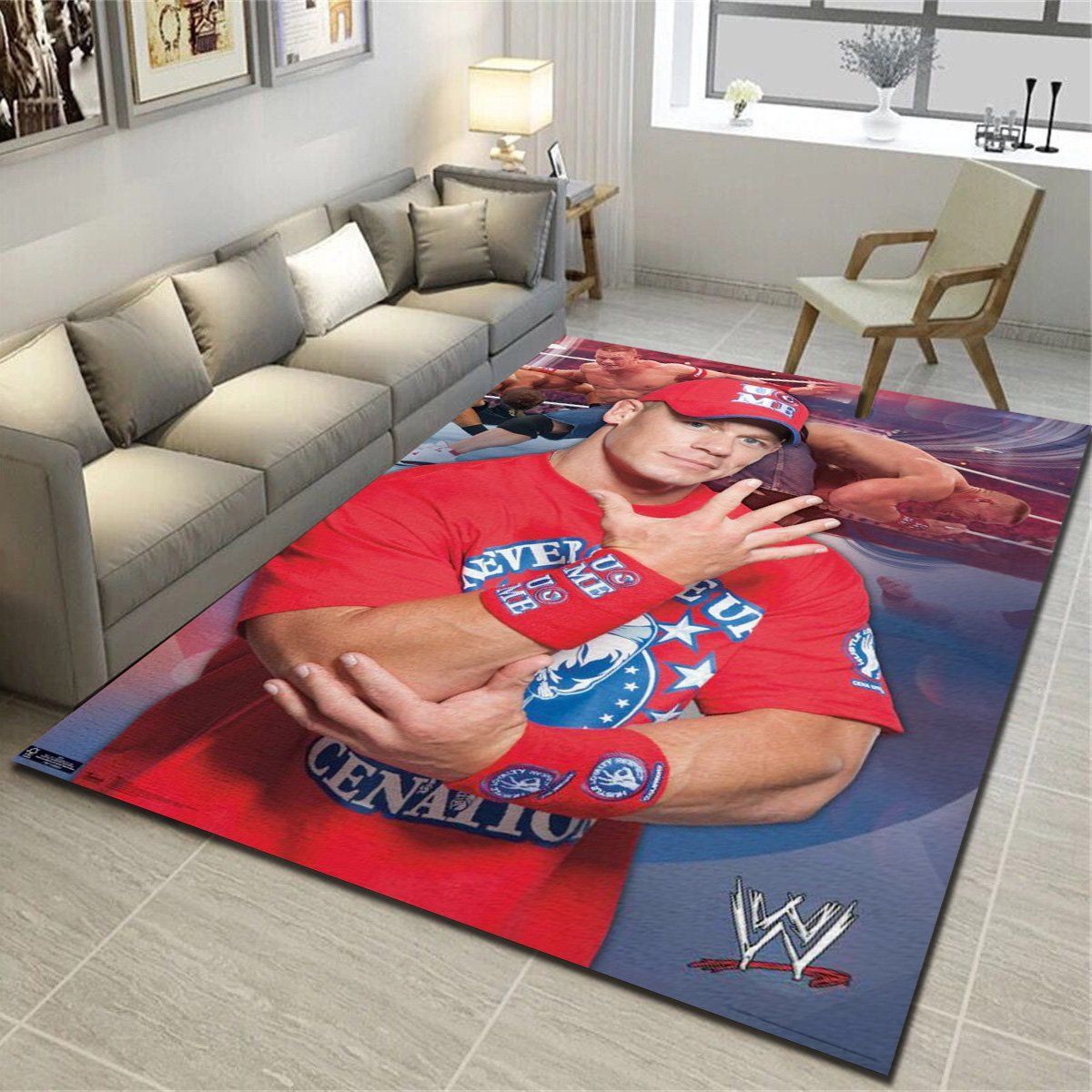 Wwe John Cena 11 Rugs, Living Room Carpet