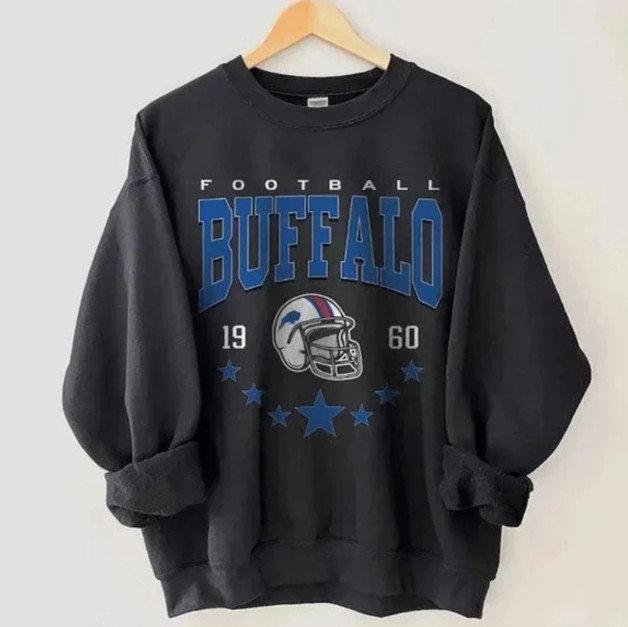 Vintage football T-shirt, Buffalo Bill sweatshirt, Buffalo New York T-shirt