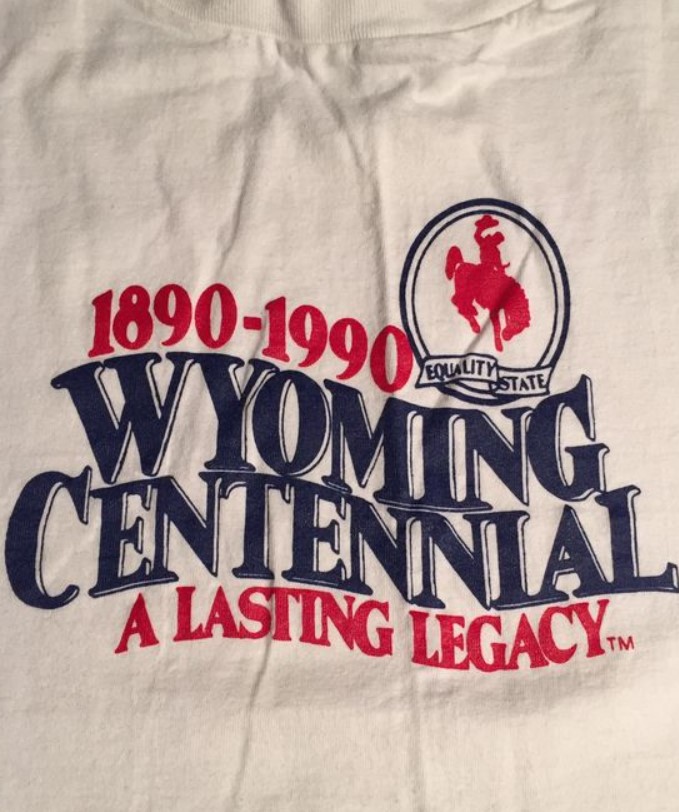 Vintage Wyoming Centennial A Lasting Legacy Tee Shirt Outfit, Shirt Outfit Idea