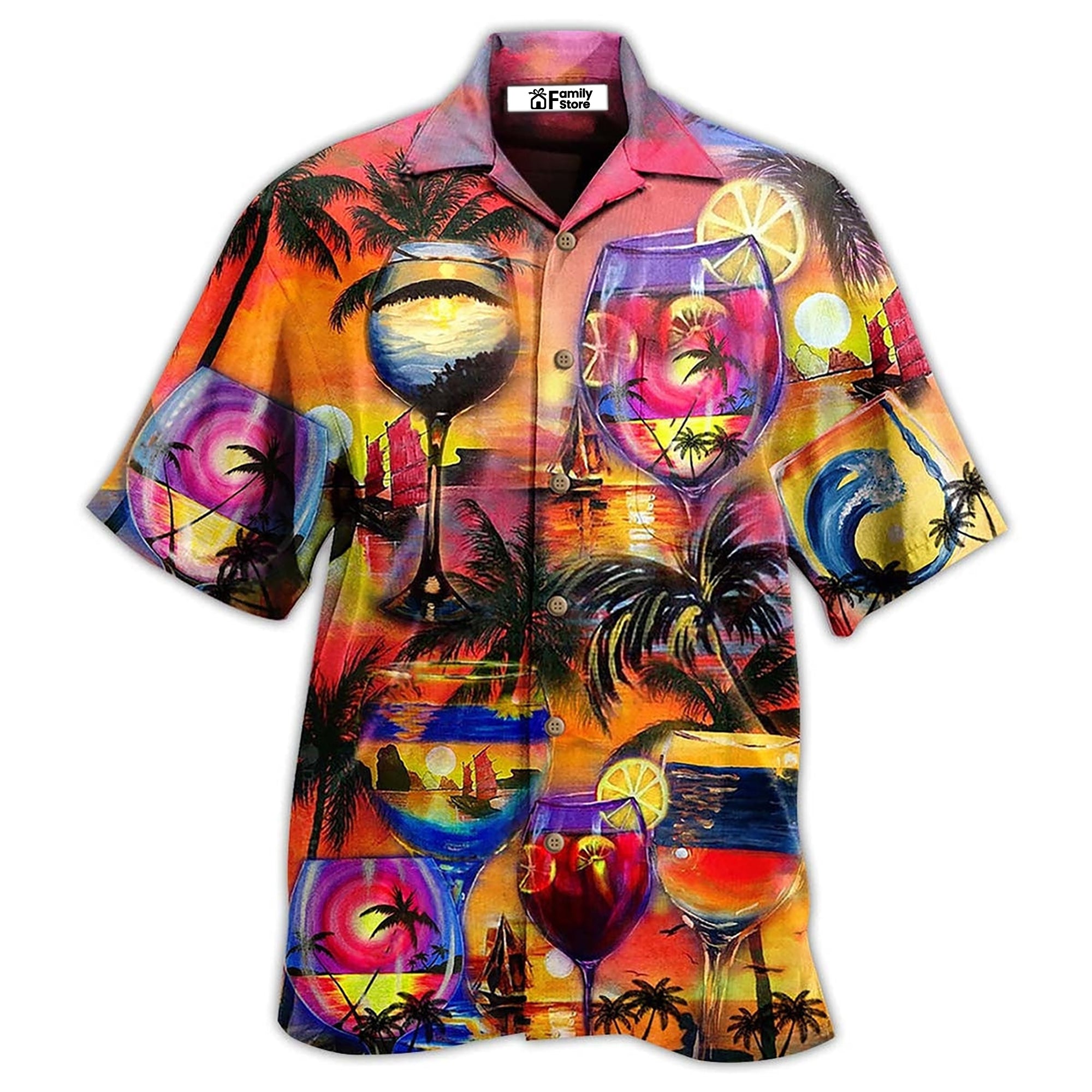 Wine It’S Time For Wine And Hawaii – Hawaiian Shirt