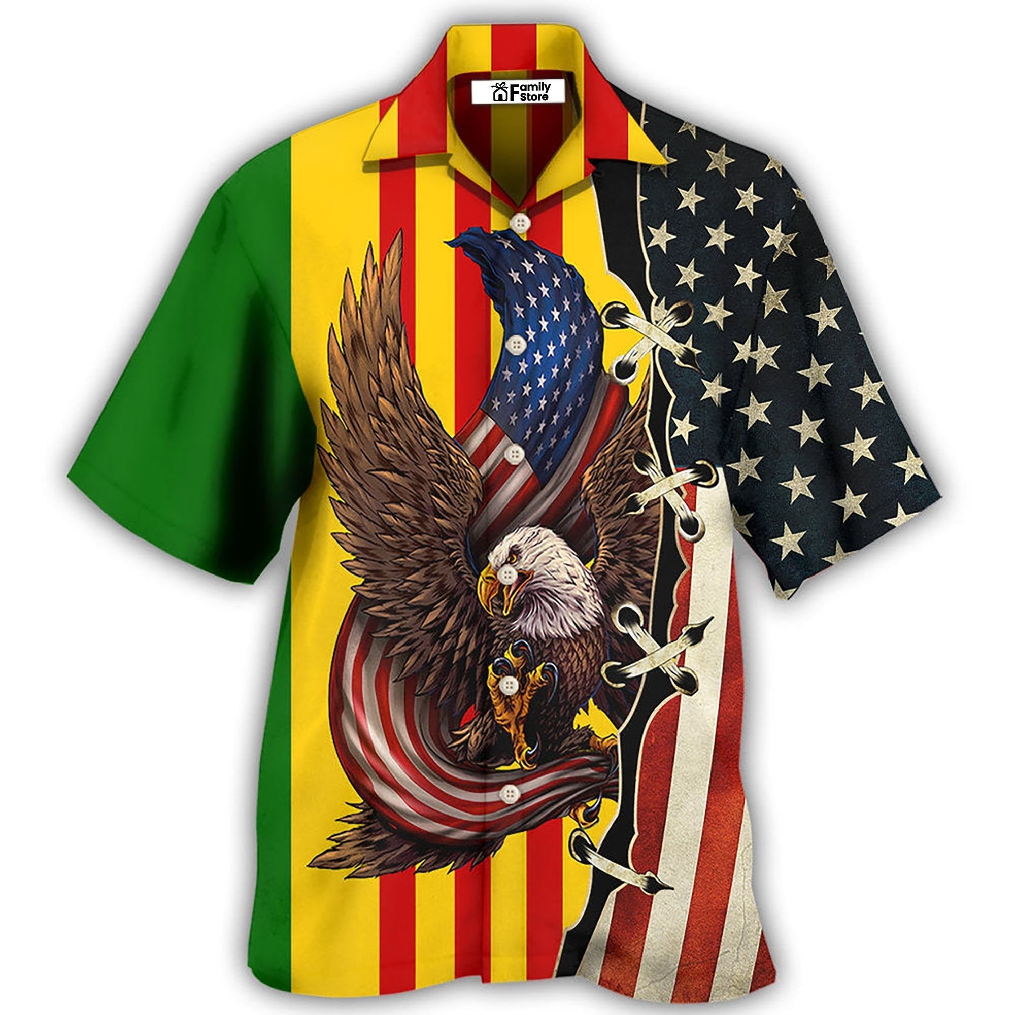 Veteran Vietnam Veteran Eagle Proud – Hawaiian Shirt