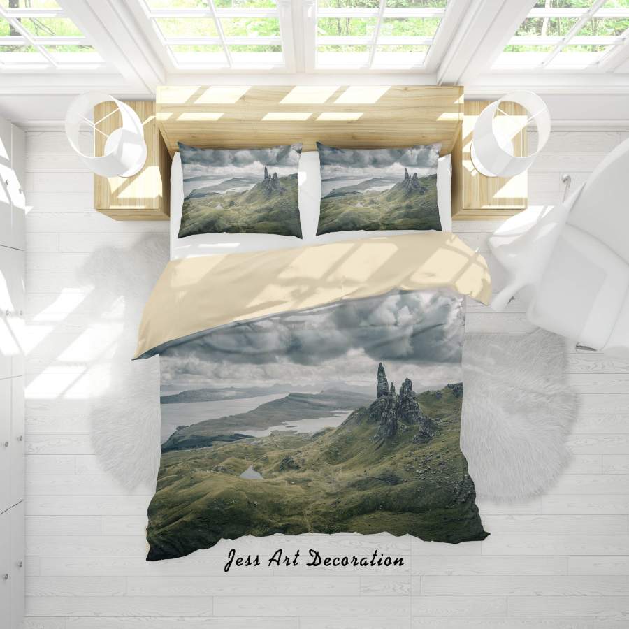 3D Scenery Sea Hills Quilt Cover Set Bedding Set Duvet Cover Pillowcases A146 LQH