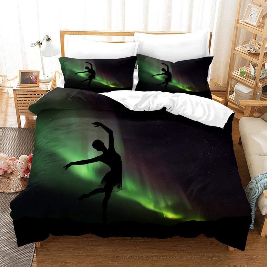 3D Dancer Aurora Quilt Cover Set Bedding Set Duvet Cover Pillowcases SF23