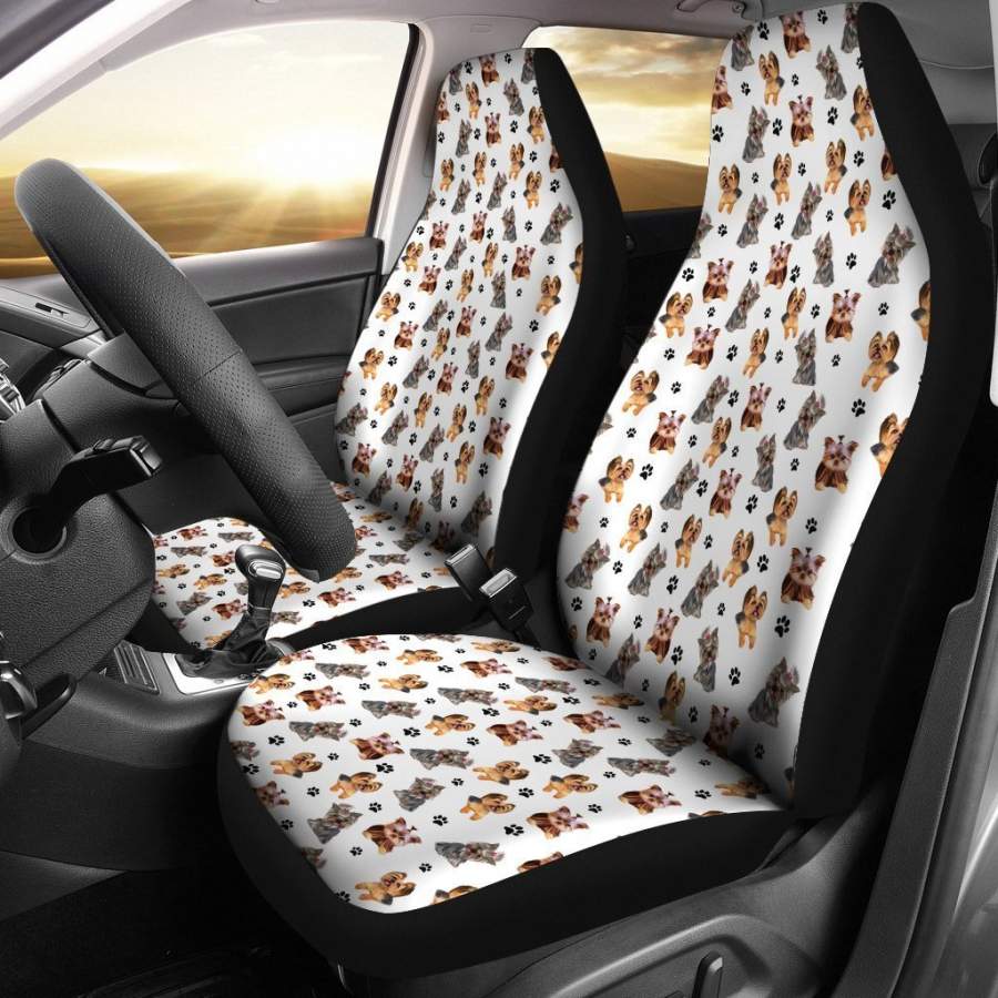 Yorkshire Terrier Pattern Car Seat Covers