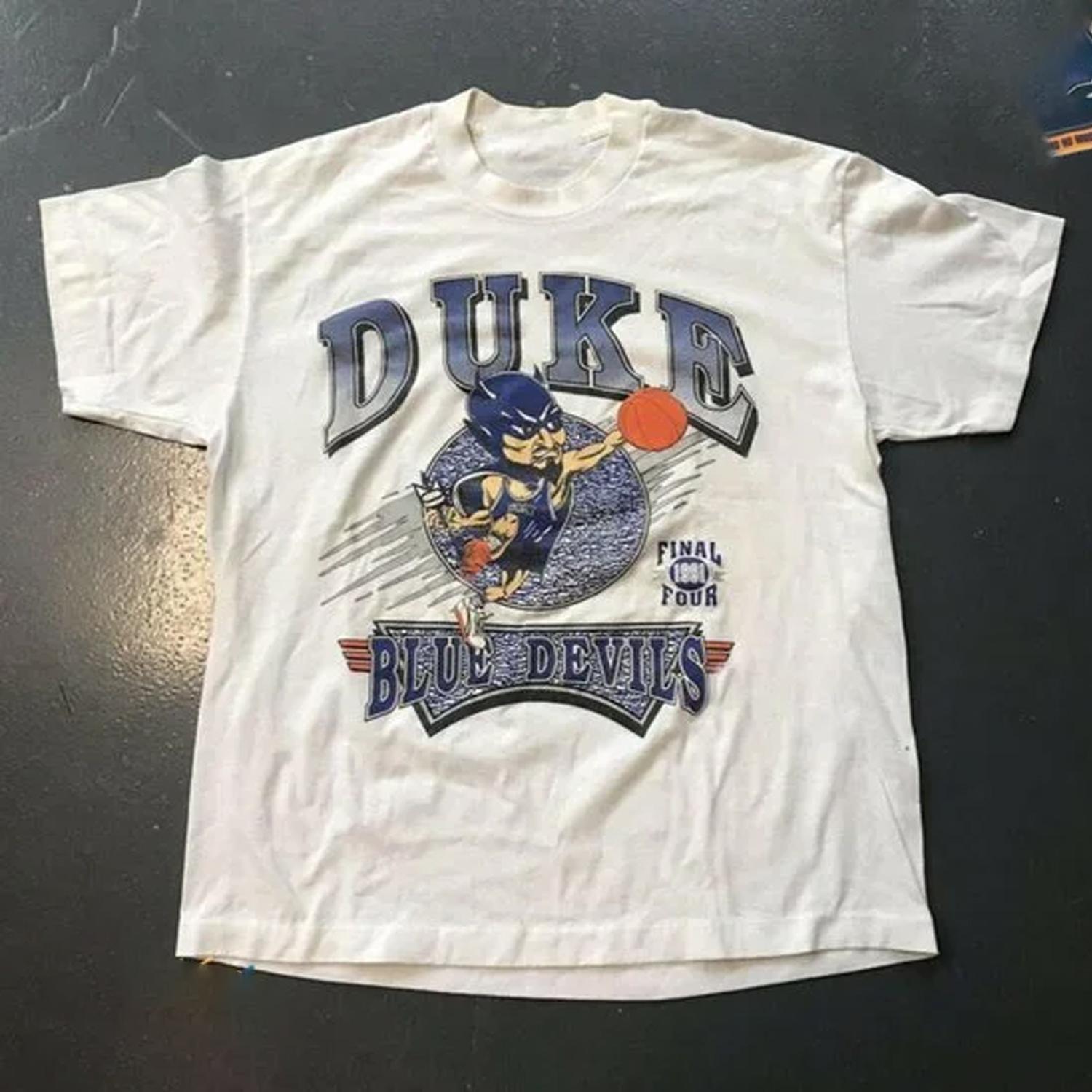 Vintage NCAA 1991 Duke Blue Devils Basketball Shirt, Duke Blue Devils Shirt, Duke NCAA Vintage 90s Gildan T-shirt, Shirt Outfit Idea