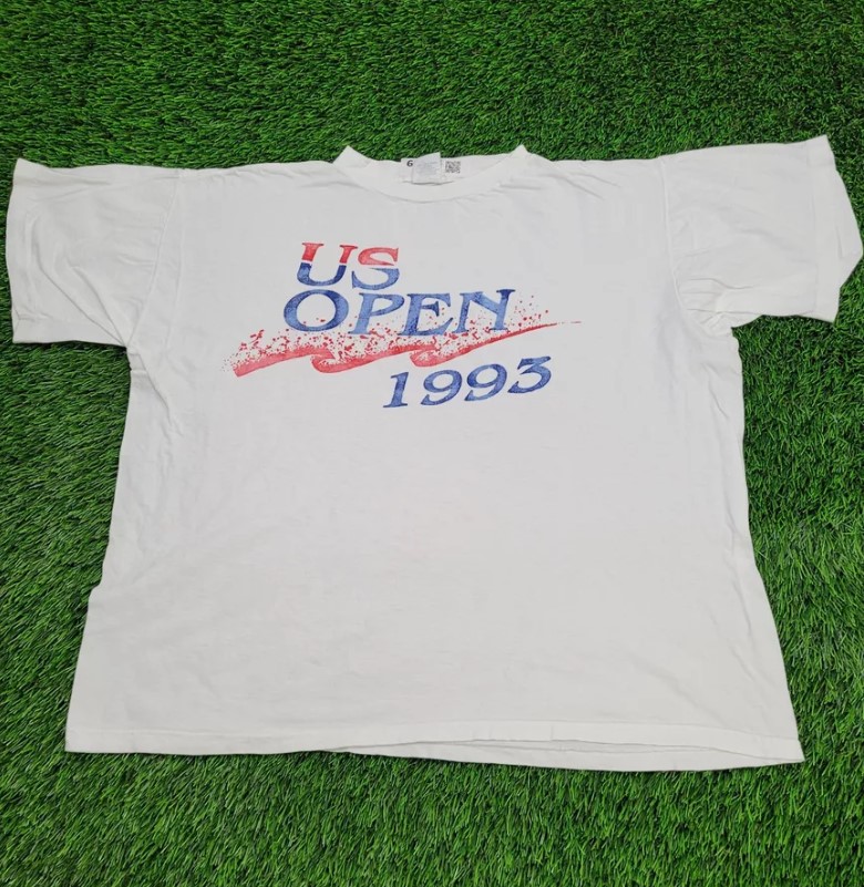 Vintage 1993 US Open Tennis Tournament Tee Shirt Outfit, Shirt Outfit Idea