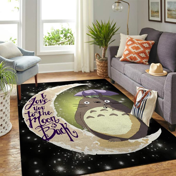 Totoro Anime Carpet rug floor area rug – home decor – Bedroom Living Room decor