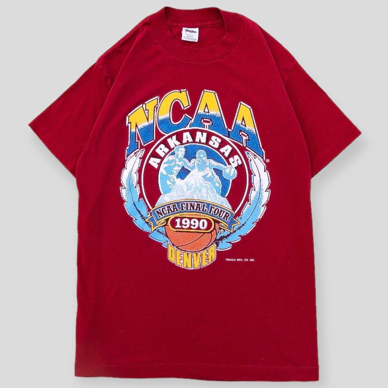 1990 NCAA Rare Arkansas Razorbacks Final Four Tee