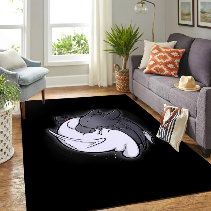 Toothless Night Fury Vs Light Fury Carpet rug floor area rug – home decor – Bedroom Living Room decor