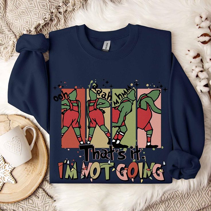 Toperth Retro Christmas That's It I am Not Going Sweatshirt