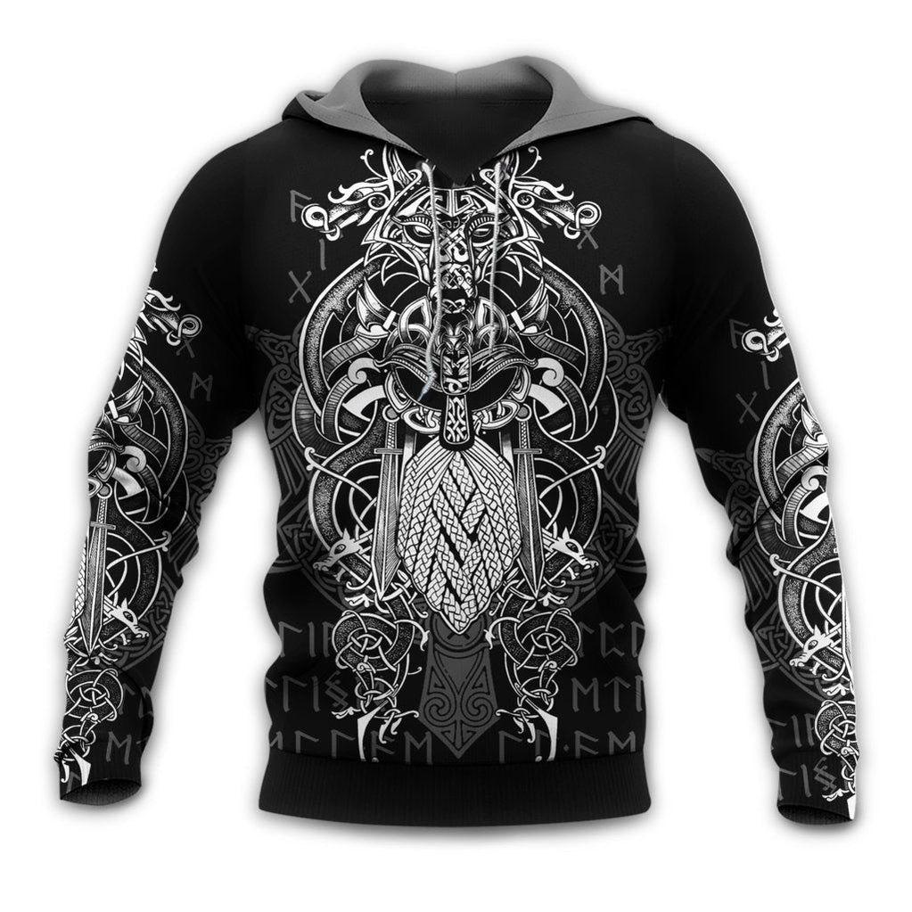 Viking Warrior Blood Pattern – Hoodie