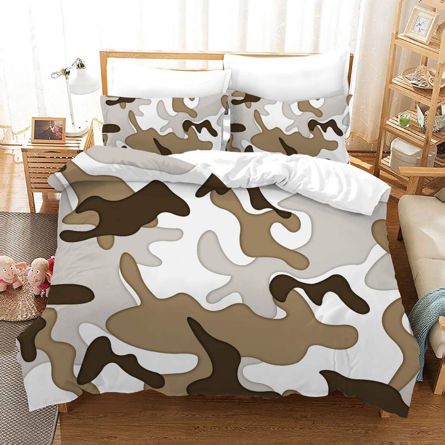 3D Disruptive Pattern Quilt Cover Set Bedding Set Duvet Cover Pillowcases JN 1146