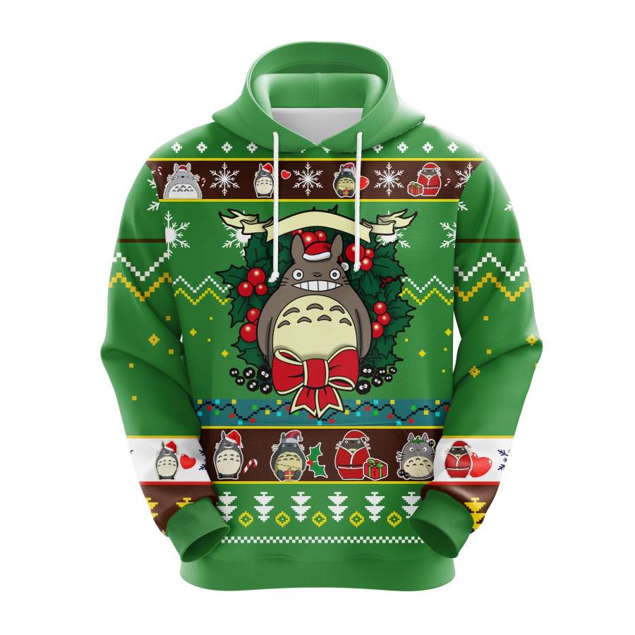 Totoro Chibi Christmas cute Noel Mc Ugly Hoodie 2 – Amazing Gift idea