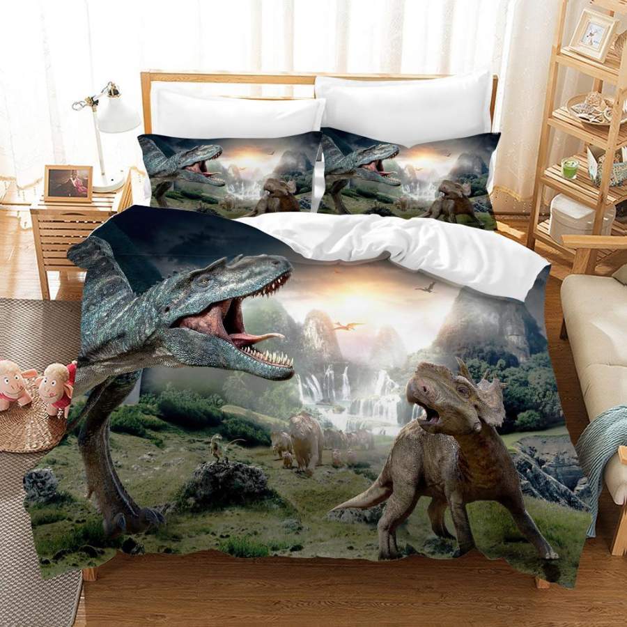 3D Dinosaur Pterosaur Quilt Cover Set Bedding Set Pillowcases 39