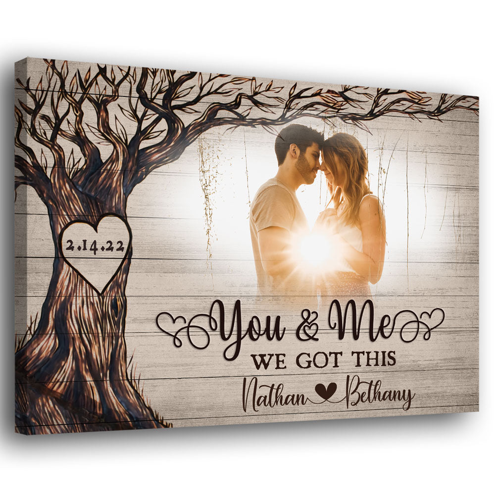 Wife And Husband You And Me We Got This Anniversary Meaningful Personalized Canvas