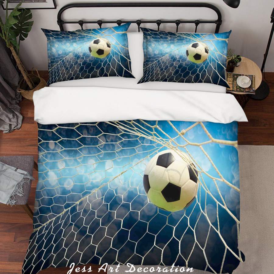 3D Football Field Quilt Cover Set Bedding Set Duvet Cover Pillowcases A055 LQH