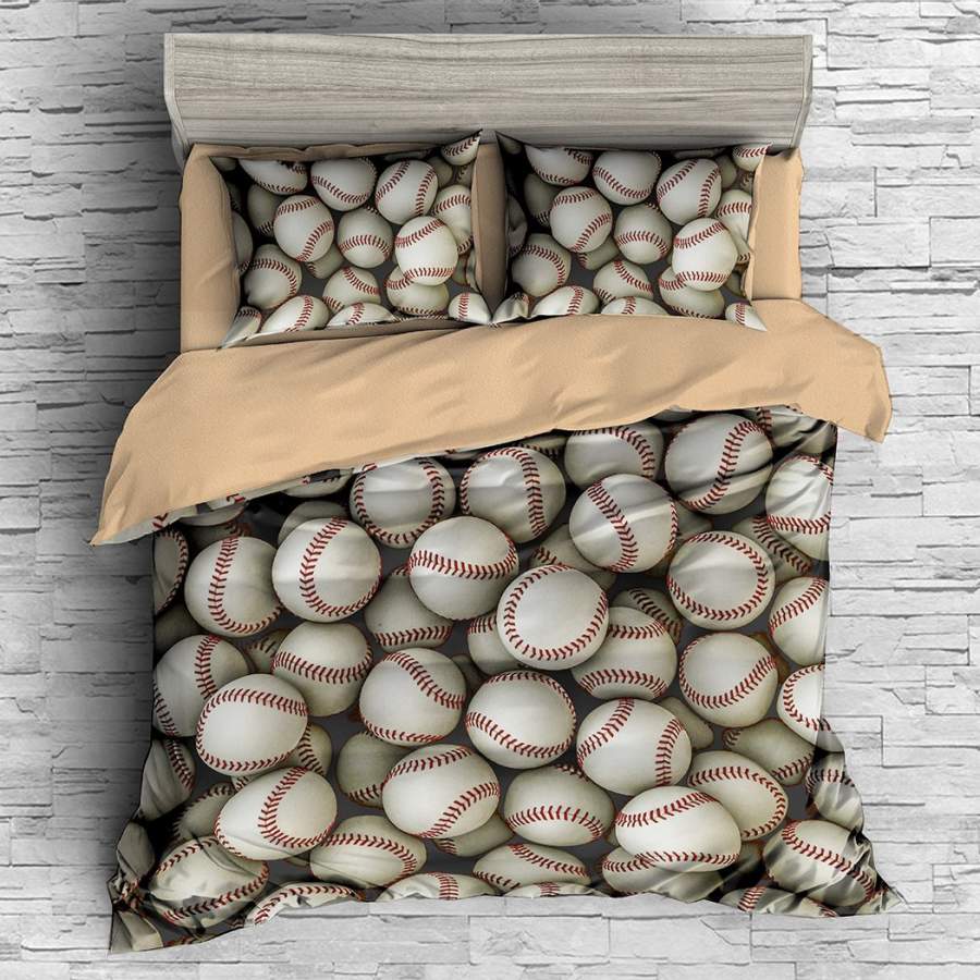 3D Baseball Pattern Quilt Cover Set Bedding Set Pillowcases 93