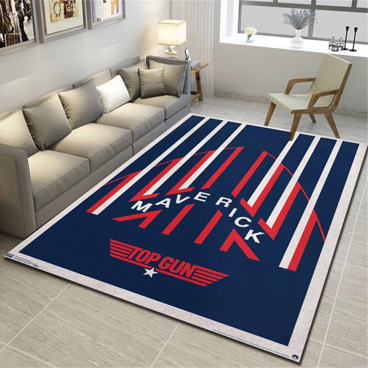 Top Gun Maverick Helmet Rugs, Living Room Carpet