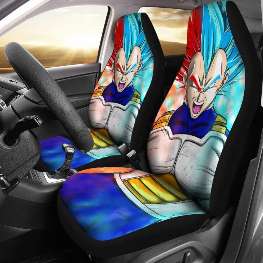 Vegeta Dragon Ball Car Seat Covers Manga Fan Gift