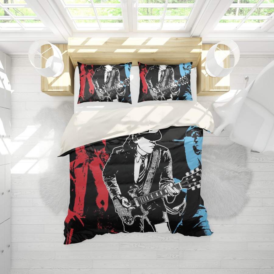 3D Band AC DC Quilt Cover Set Bedding Set Pillowcases 229