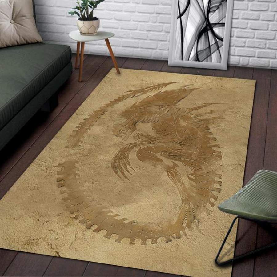 Alien Fossil Area Rug – HOME DECOR – BEDROOM LIVING ROOM DECOR