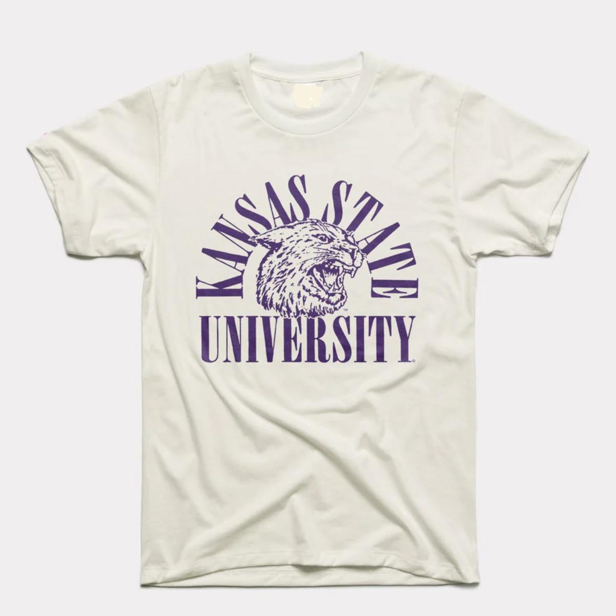 Vintage 90s Kansas State University Arch Champions Tee NCAA, Shirt Outfit Idea