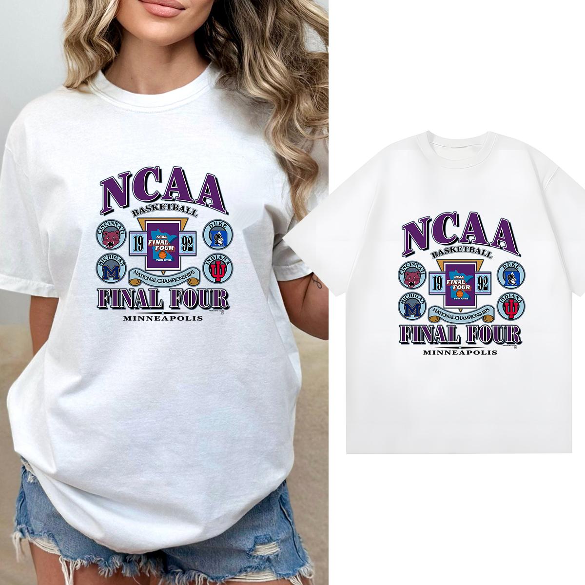 Vintage 90s NCAA Final Four T Shirt, Graphic Apparel, Cozy and Stylish, Shirt Outfit Idea