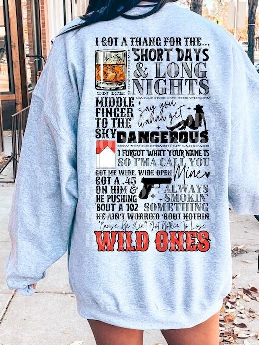 Wild One Sweatshirt, Pocket Sweater