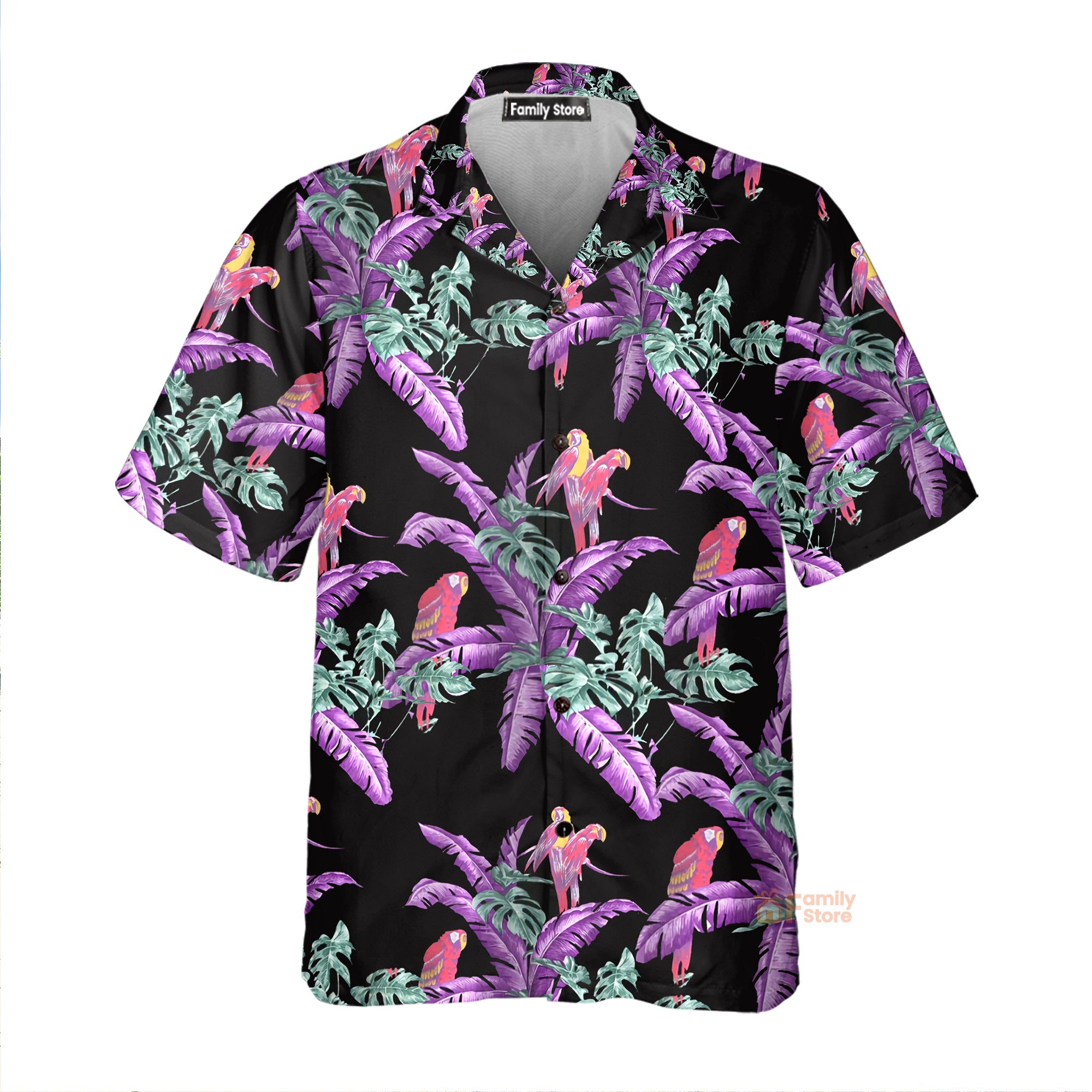 Tom Selleck Magnum Pi Jungle Bird Black Custom Hawaii Shirt