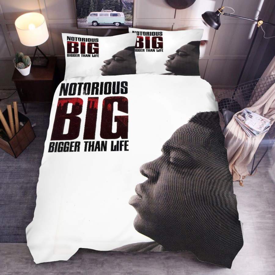 3D White The Notorious B.I.G Quilt Cover Set Bedding Set Duvet Cover Pillowcases SF152