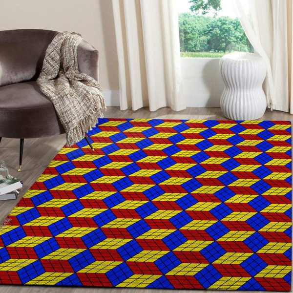 3D Area Rug,   Rubik Floor Decor  10119