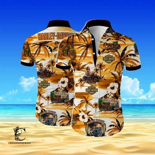 Top Version Harley-Davidson All Over Print Hawaiian Shirt