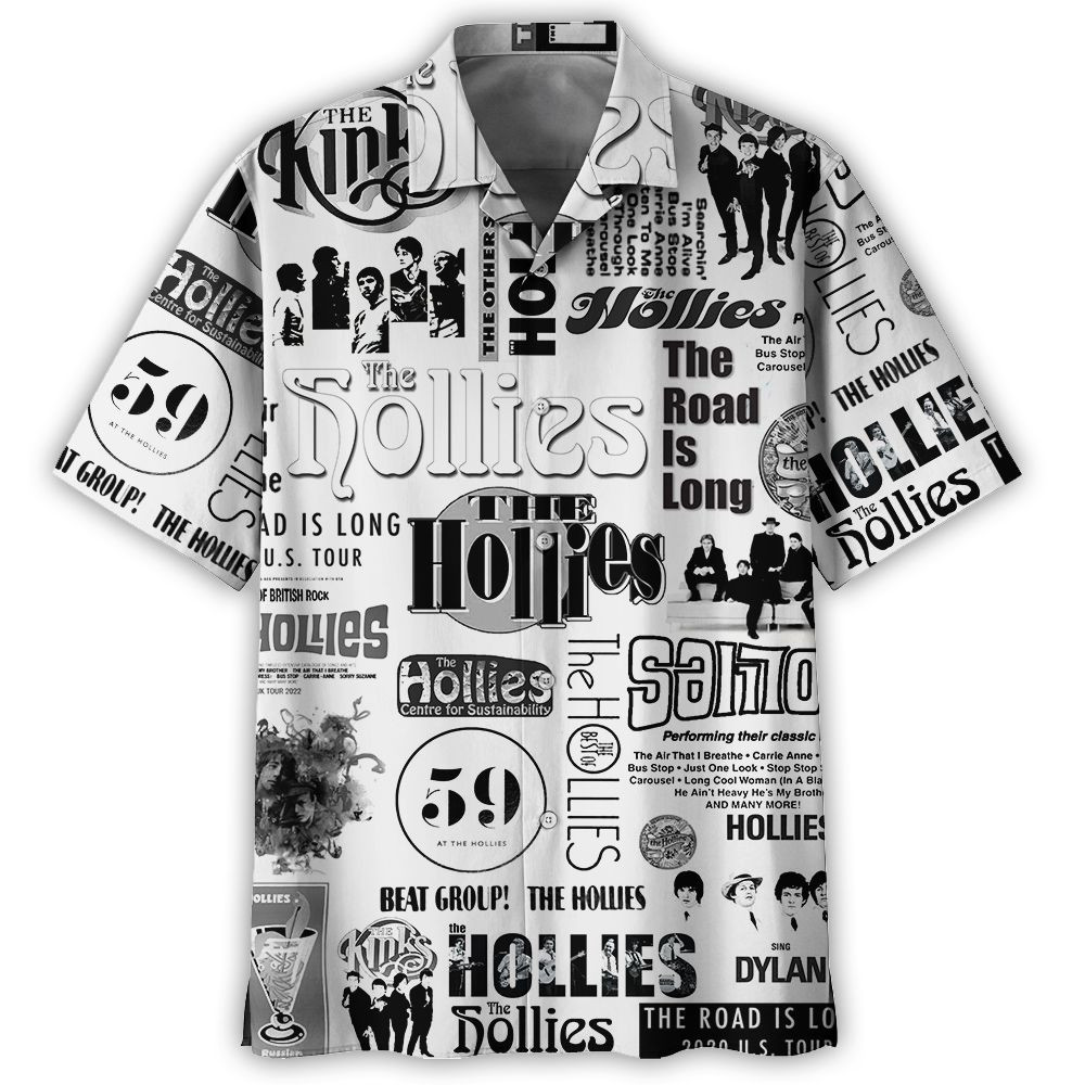 The Hollies Hawaii Shirts, The Hollies Sleeve Shirts The Hollies Aloha Shirts