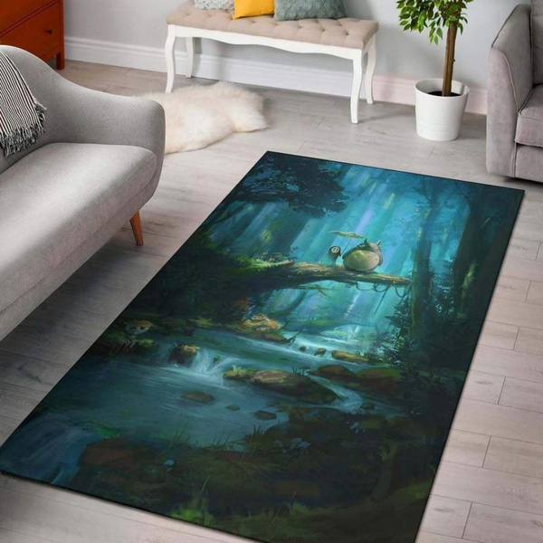 Totoro Forest Studio Ghibli Area Rug