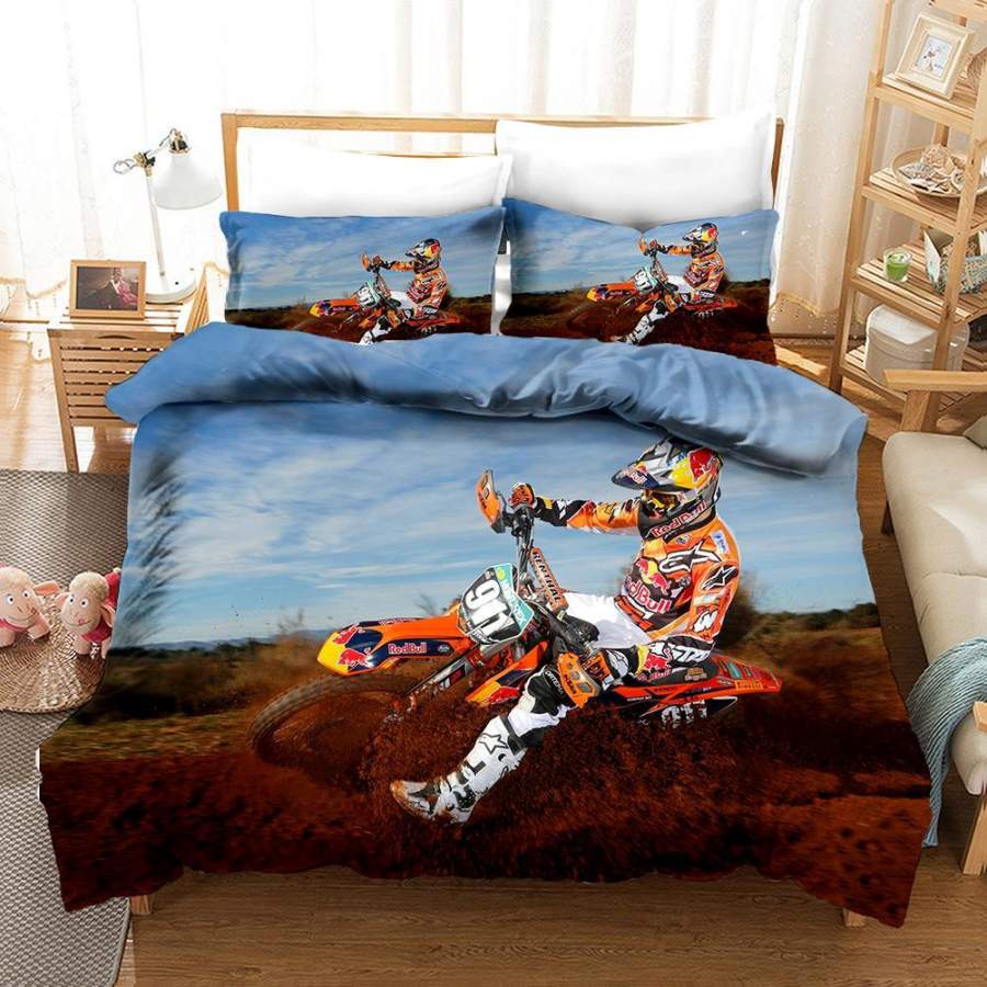 3D Off-road Racing Quilt Cover Set Bedding Set Pillowcases 235