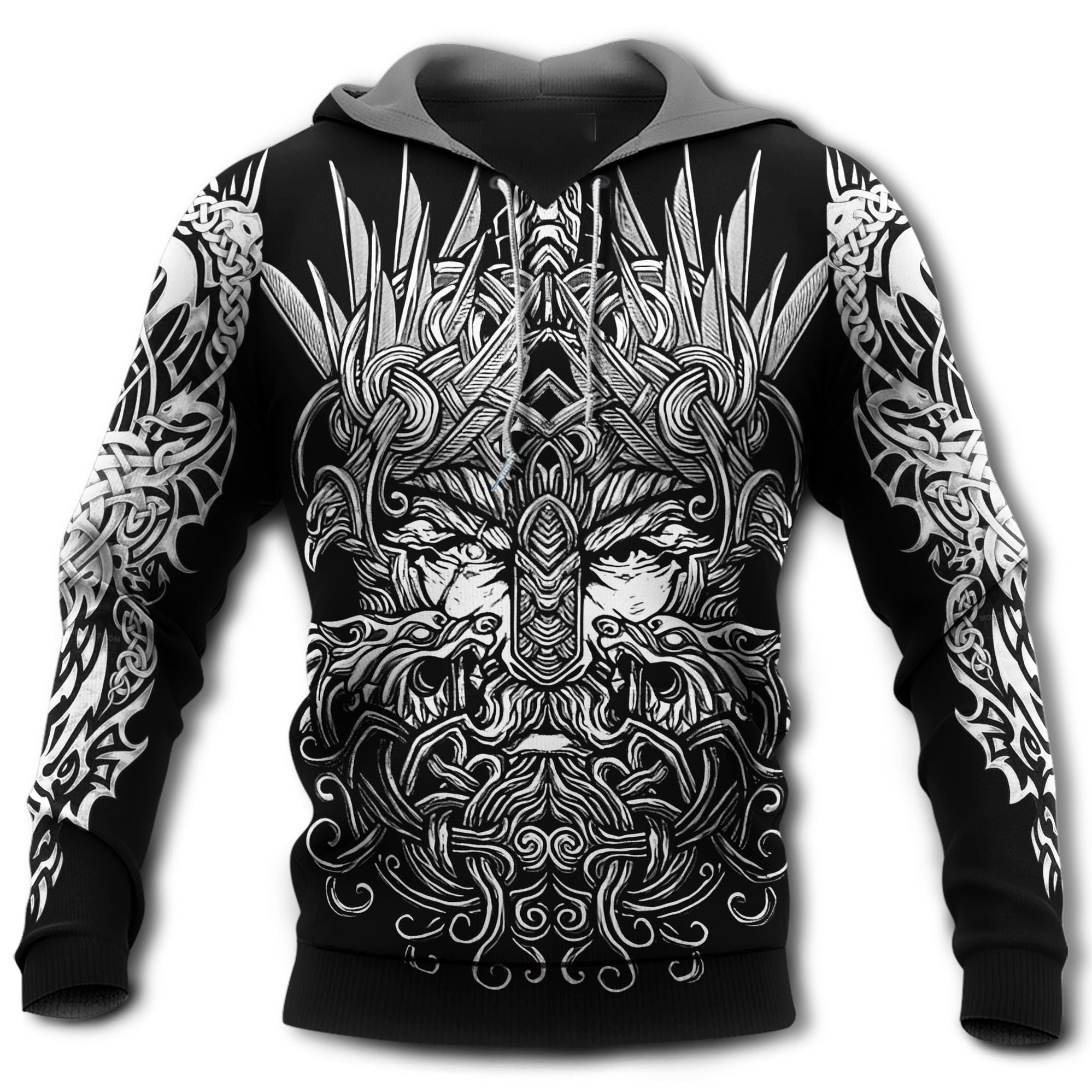 Viking Blood Pattern Black – Hoodie