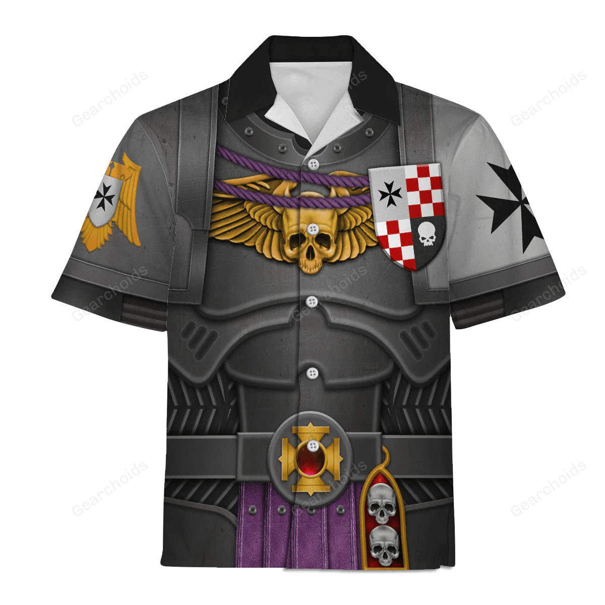 Warhammer Black Templars Captain – Costume Cosplay Hawaiian Shirt