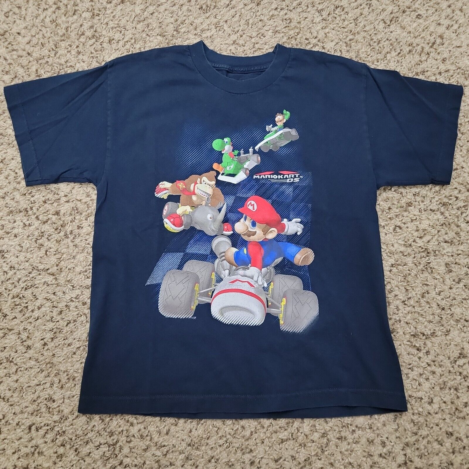 Vintage Mario Kart Ds Nintendo Video Game Black T-Shirt, Shirt Outfit Idea