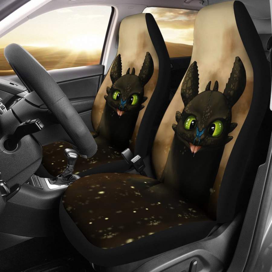 Toothless Car Seat Covers How To Train Your Dragon Cartoon