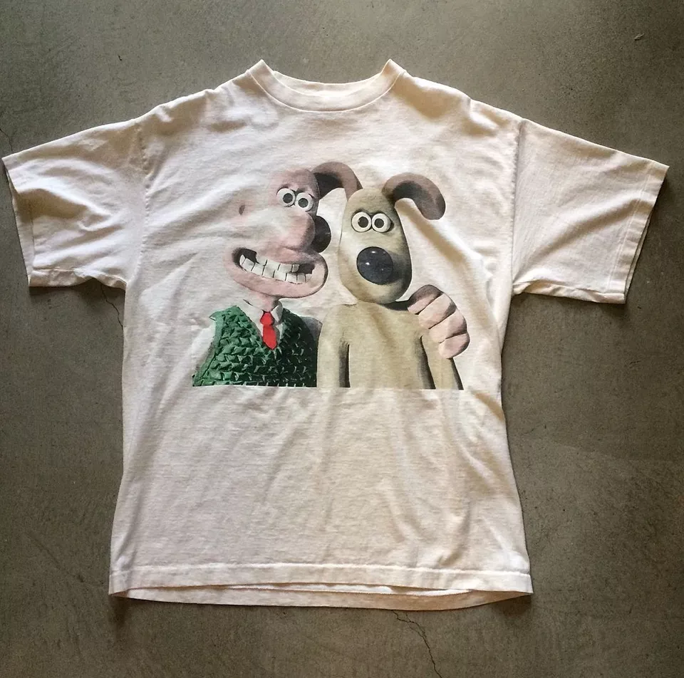 Vintage Wallace and Gromit Tee Shirt Outfits, Shirt Outfit Idea